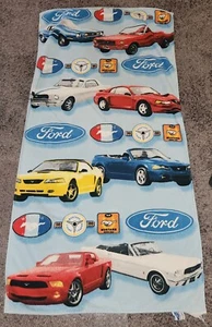 2003 Ford Mustang Logo Officially Licensed Beach Towel 54x27 RARE - Foto 1 di 12