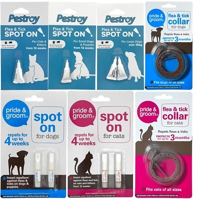Flea Treatment Spot On Dog Cat Puppy Small Dog Kitten Collar Tick Treatment