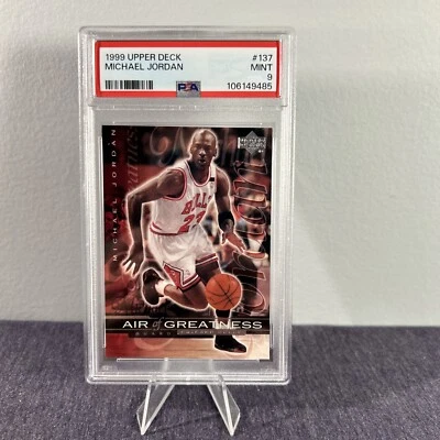 1999-00 Upper Deck Air of Greatness Michael Jordan #137 PSA 9 HOF - Image 1 of 2