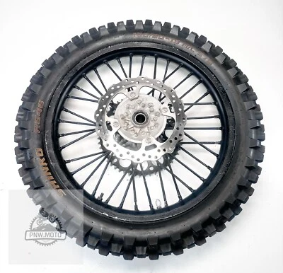 Kawasaki KX250F KX 250F 2009 OEM llanta trasera negra 19" cubo neumático 2009-2016 Foto 1 de 4