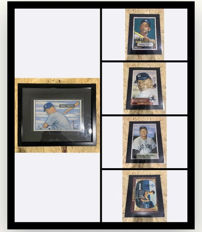 1951-1969 TOPPS/BOWMAN Mickey Mantle (Frameable Custom Mini Poster Set) (READ) Cover
