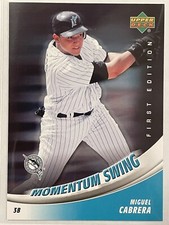 2007 Upper Deck First Edition Miguel Cabrera Momentum Swing #MS-MC Baseball