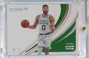 2023 Panini Immaculate Jayson Tatum #93 VARATION SILVER /75 Foil Edition - Rare - Picture 1 of 3