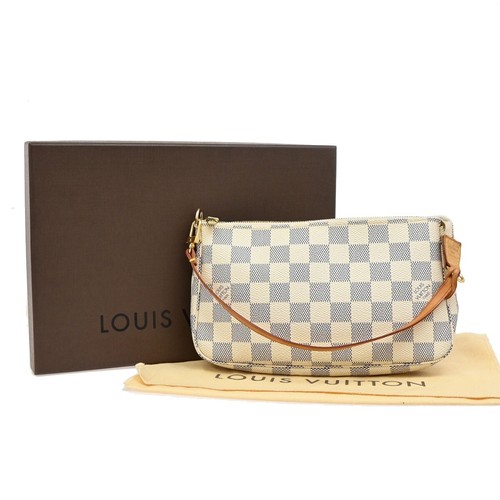 LOUIS VUITTON（LV） LOUIS VUITTON Pochette Accessori Borsa a Mano Damier Azzurro Bianco N51986 90EE610