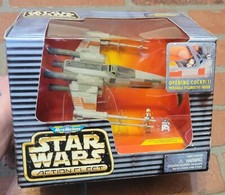 STAR WARS ACTION FLEET REBEL E-WING STARFIGHTER W PILOT &R2