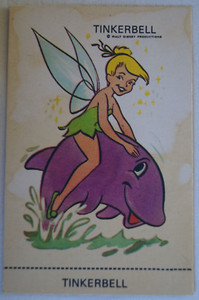 Classic Disney Vintage 1970's Sunicrust Disney Sunny Fun Card - Tinkerbell