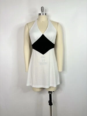 Vestido De Colección Dolce & Gabbana D&G Años 90 Blanco Negro 44 L Foto 1 de 4