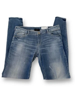 Pantalones de mezclilla Emporio Armani push up ajustados dobladillo crudo talla 29 Foto 1 de 4