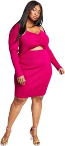MSRP $70 Bar III Women Trendy Plus Size Cutout Bodycon Sweater Dress Size 2X - Picture 1 of 1