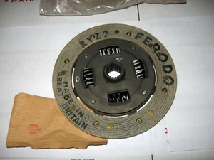 VINTAGE DATSUN NISSAN 7 1/4" CLUTCH DISC 20 SPLINE FERODO RYZ2 NOS - Picture 1 of 5