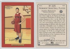 2006-07 Topps Turkey Red Red Andrea Bargnani (Text Back) #225.1 Rookie RC