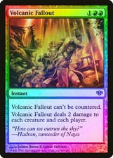 Volcanic Fallout FOIL Conflux PLD Red Uncommon MAGIC GATHERING CARD ABUGames