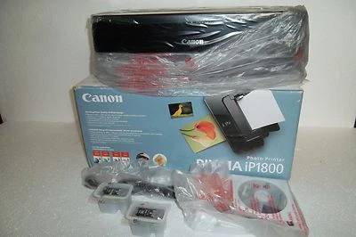 Canon PIXMA iP1800 Photo Printer 1200dpi 4x6 Exif Print USB PC/Mac 1855B002 NEW - Image 1 of 4