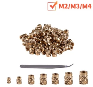 Insert fileté M2, M3, M4 pour impression 3D écrou à sertir Hea Insert Set - Photo 1/16