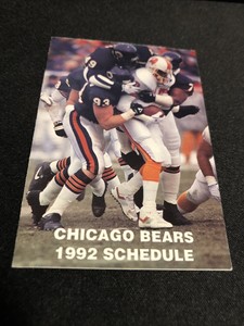 Chicago Bears Football 1992 Vintage Sports Schedules for sale | eBay