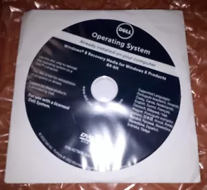 DVD original de recuperación de Dell Windows 8 (nuevo y sellado) - Imagen 1 de 2
