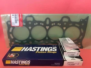 88-95 Honda Civic 75mm Hastings Piston Rings + STD King Bearings + OEM Gasket - Picture 1 of 9
