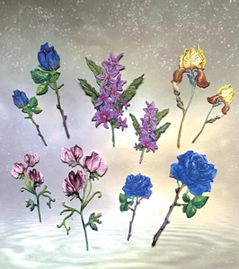 MIXED FLOWER DIE CUTS..Highlight Crafts..various .FLORALS.., card topper (1G) - Picture 1 of 3