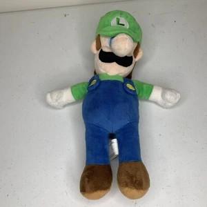 "Muñeca de peluche de juguete de peluche Super Mario Bros. Luigi de 13" - Imagen 1 de 6