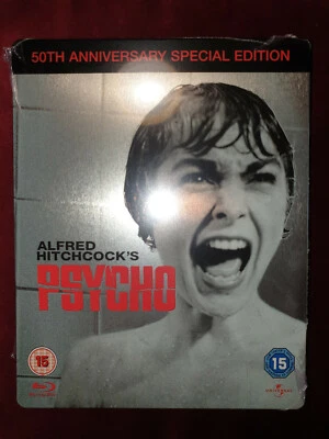 Psycho (2010, UK) 1st Print 50th Anniversary Steelbook NEW & SEALED - Image 1 of 4
