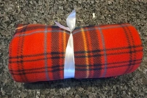 Old Navy Soft Fleece Plaid Blanket Bedding Multi Colored 50" x 56" Home Decor - Picture 1 of 9