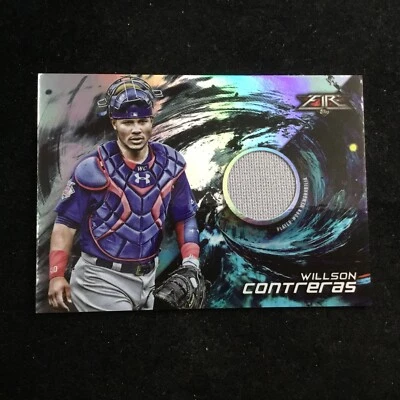 2018 Topps Fire Relics #FR-WC Willson Contreras Chicago Cubs - Image 1 of 2