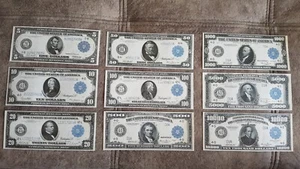 Reprint on paper with W/M United States 1914-1918 y. BLUE S/N FREE SHIPPING !!! - Picture 1 of 10