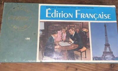 Vtg Scrabble Foreign Edition French 1950s Board Word Game NEW SEALED RARE - Image 1 of 3