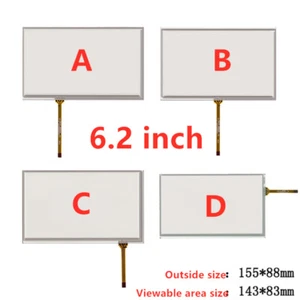 Tablet Schermo LCD Navigatore Auto 6,2 Pollici Universale Touch Digitalizzatore - Foto 1 di 2