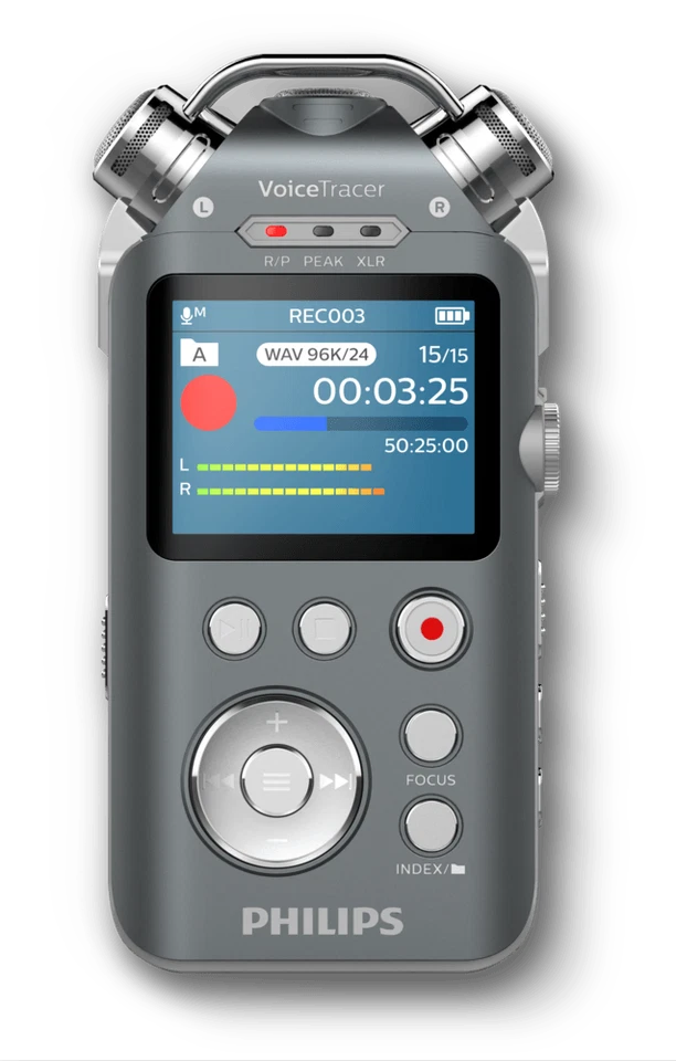 Philips DVT7500 VoiceTracer Audio Recorder Capture Every Beat