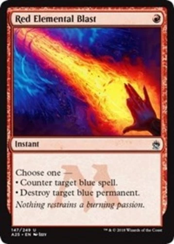 MTG Red Elemental Blast, Light Play, English Masters 25 - Image 1 of 1