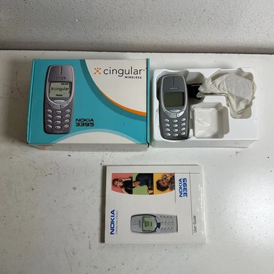 Сотовый телефон Nokia 3395 цингулярный серый монохромный дисплей мягкая цифровая клавиатура - Изображение 1 из 4