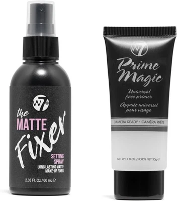 W7 Prime Magic & The Fixer Matte Set - Makeup Primer & Setting Spray Duo for a  - Image 1 of 4