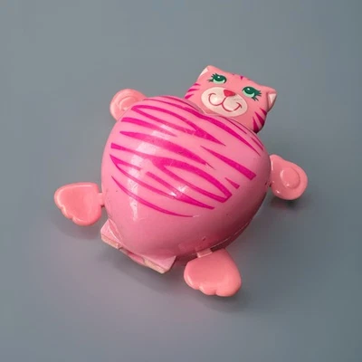 Vtg 1986 Galoob Sweet Secrets Cat Striped Pink Tiny Kitty Make-Up Compact Rare - Image 1 of 4