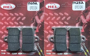PASTILLAS FRENO DELANTERAS YAMAHA YZF R1 1000cc 1998-2003 FA252HH / DTC124 USO PISTA DE CARRERAS - Imagen 1 de 8
