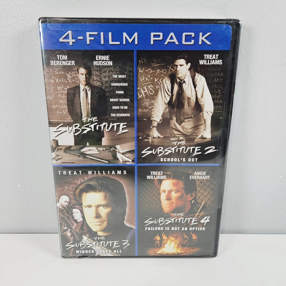 The Substitute 4-Film DVD Pack (2000, Lionsgate) Tom Berenger Treat Williams New - Image 1 of 3
