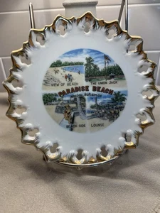 Paradise Beach Nassau Bahamas Vintage Souvenir Plate - Picture 1 of 1