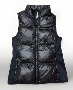 Fabletics Elliot Puffer Full Zip Lightweight Athleisure Black Vest M - Picture 1 of 7