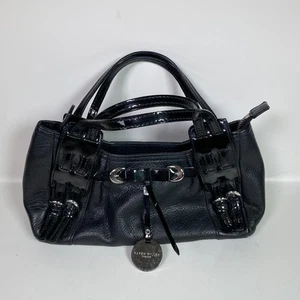 Karen Millen Echtleder Handtasche schwarz Damen 10 x 5" klassische Tasche - Bild 1 von 14