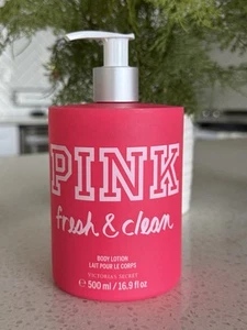 NEW PINK Victoria's Secret Fresh & Clean 16.9oz Body Lotion READ! - Picture 1 of 2