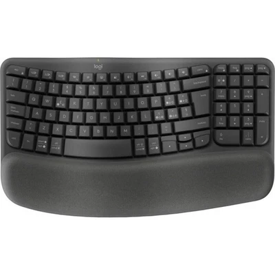 Logitech Wave Keys tastiera RF senza fili + Bluetooth QWERTY Italiano Grafite - Immagine 1 di 4