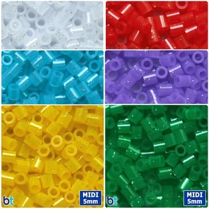 BeadTin Glitzer 5 mm Midi Perlen (1000 Stück) - Farbwahl - Bild 1 von 7