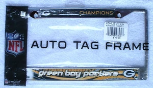 2010 Green Bay Packers NFC Champions Metal Auto Tag Frame - Picture 1 of 2