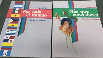 Abeka Spanish 1B Por Todo El Mundo & 2B, Mas que Vencedores, Student Workbook - Image 1 of 4