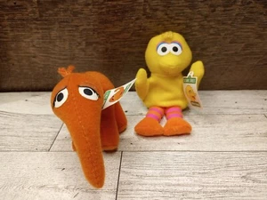 Kellogg's Sesamstraße MR. SNUFFLEUPAGUS & großer Vogel Mini Bohnen Plüschtiere - Bild 1 von 8