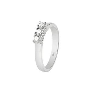 Anello trilogy BLISS in Oro Bianco e diamanti - Imagen 1 de 1