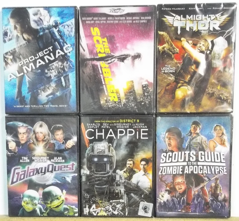6 SCIENCE FICTION Fantasy SF DVD movies Lot #M681 FREE US S/H Thor Zombie more - Image 1 of 1