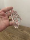 Rosy Pink Ballet Shoes Hanging Christmas Ornament Glass Crystal Glitter
