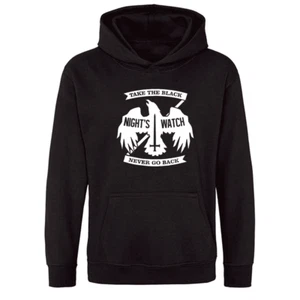 Night's Watch Slogan Unisex Printed Hooded Sweatshirt - Picture 1 of 17
