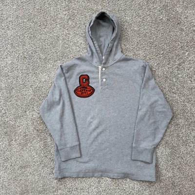 Sudadera de rugby con capucha para niños Gap cosida XL gris manga larga 100 % algodón Foto 1 de 4